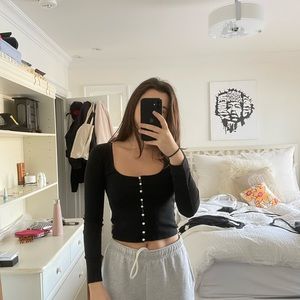 Pearl cardigan top